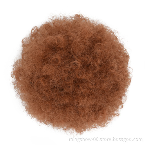 wholesale synthetic hair bun rubber band curly chignon for women hair wigs